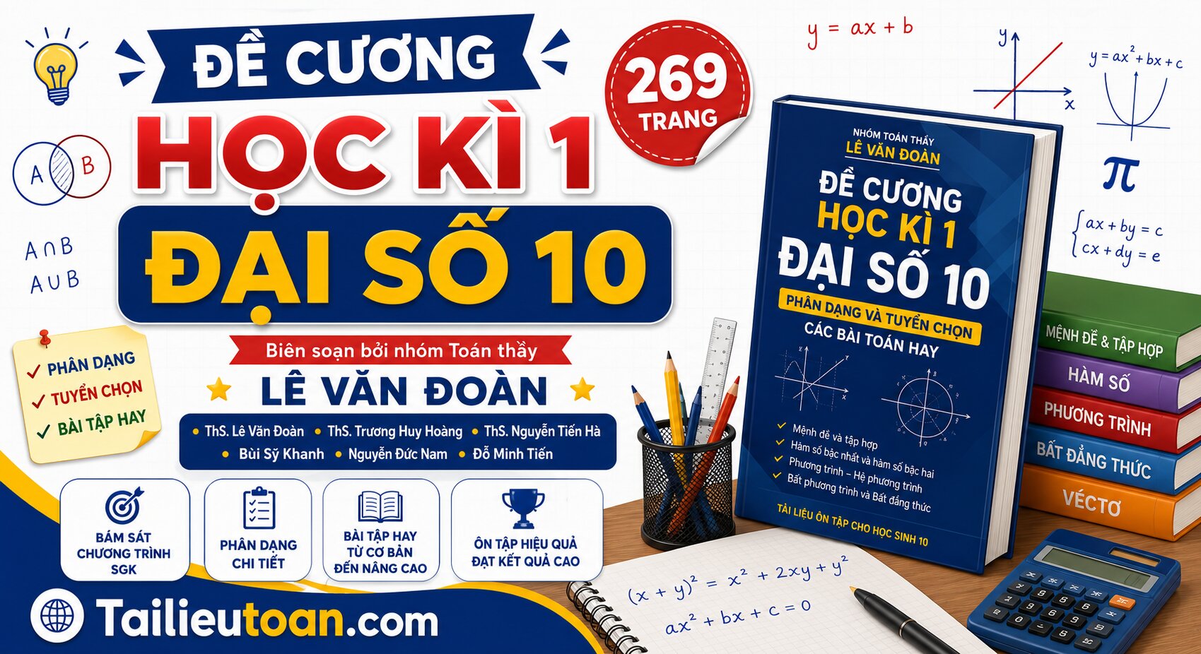 Đề cương học kì 1 Đại số 10 – Lê Văn Đoàn